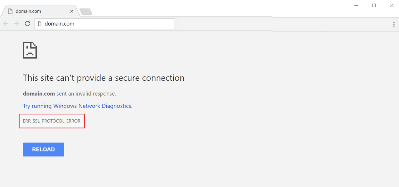 How to Fix ERR_SSL_PROTOCOL_ERROR in Chrome