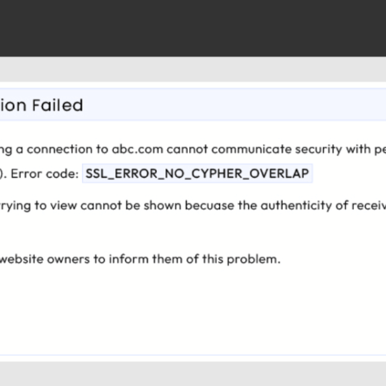 SSL_Error_No_Cypher_Overlap Error in Firefox: How to Fix?