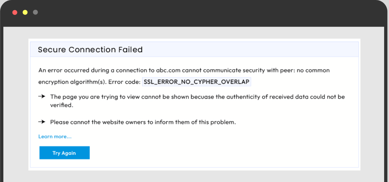 How to Fix SSL_Error_No_Cypher_Overlap Error in Firefox