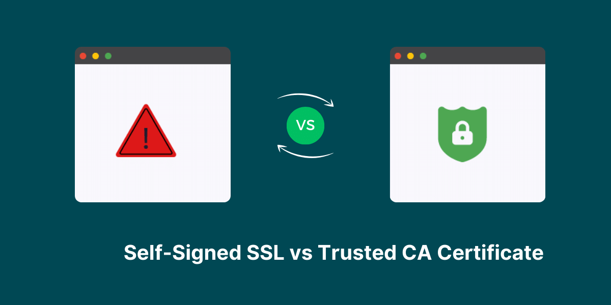 Self-Signed SSL Certificate Vs Trusted CA Certificate