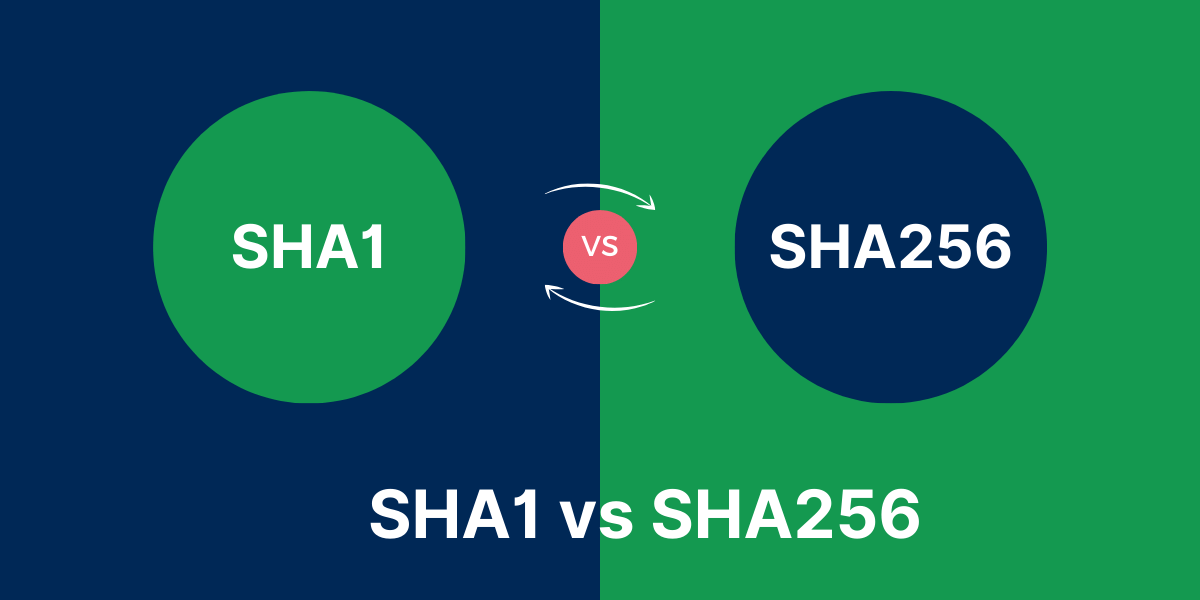 SHA1 vs SHA256