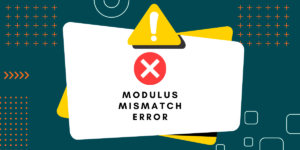 Fix the Modulus Mismatch Error