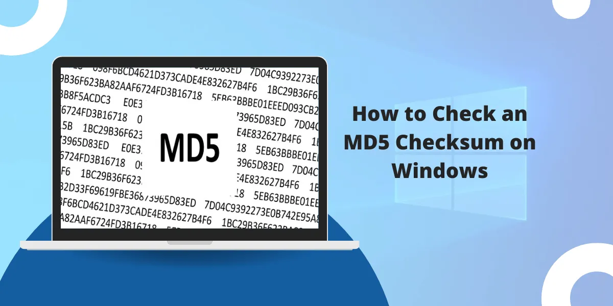 Check MD5 Checksum on Windows