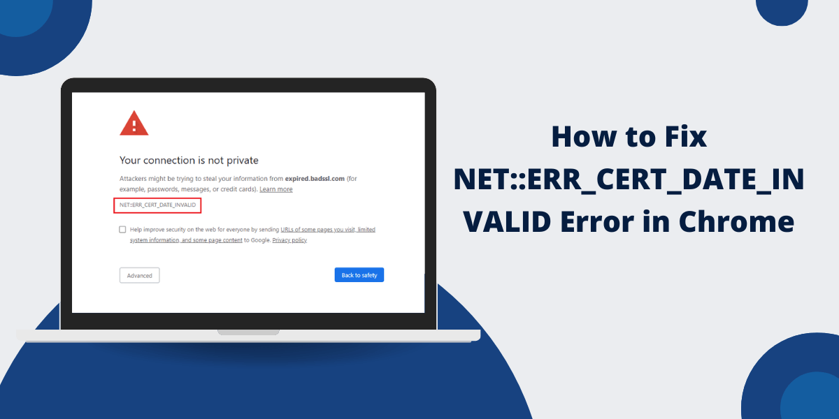 NET::ERR_CERT_DATE_INVALID Error