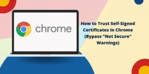 Trust Self-Signed Certificates in Chrome