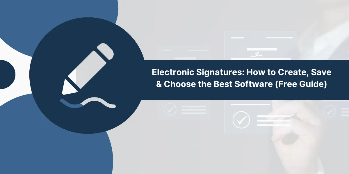 Electronic Signatures