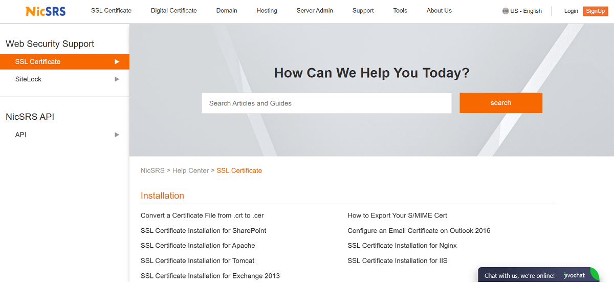 NicSRS SSL Support