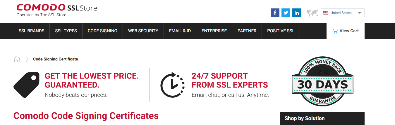 Comodo Code Signing