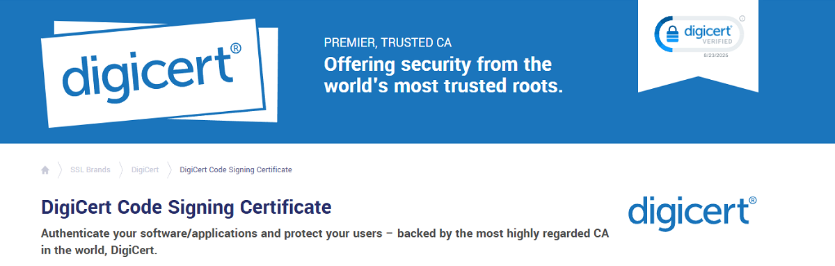 DigiCert Code Signing