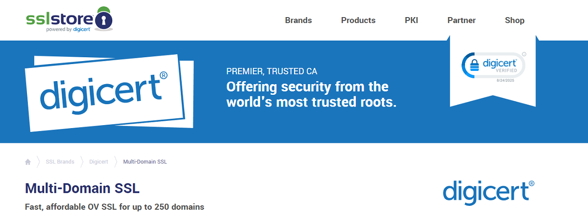 DigiCert Multi-Domain SSL