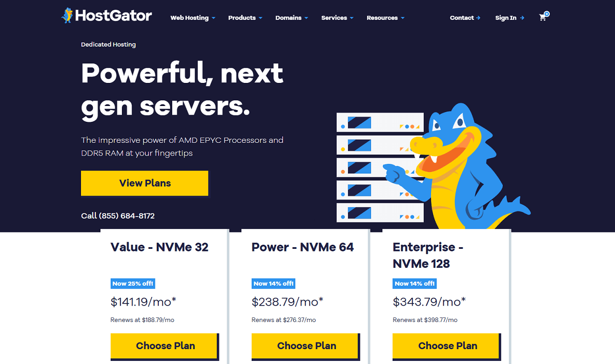 HostGator Dedicated Servers