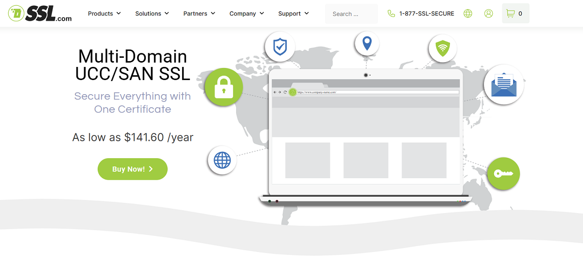 SSL.com Multi-Domain SAN SSL