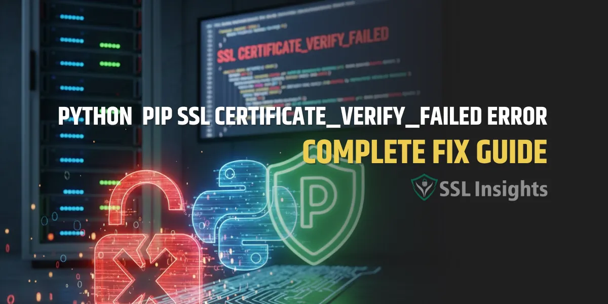 Python pip SSL Certificate_Verify_Failed Error