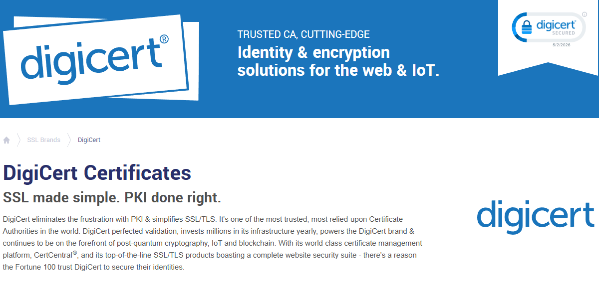 DigiCert SSL Provider DigiCert SSL Provider