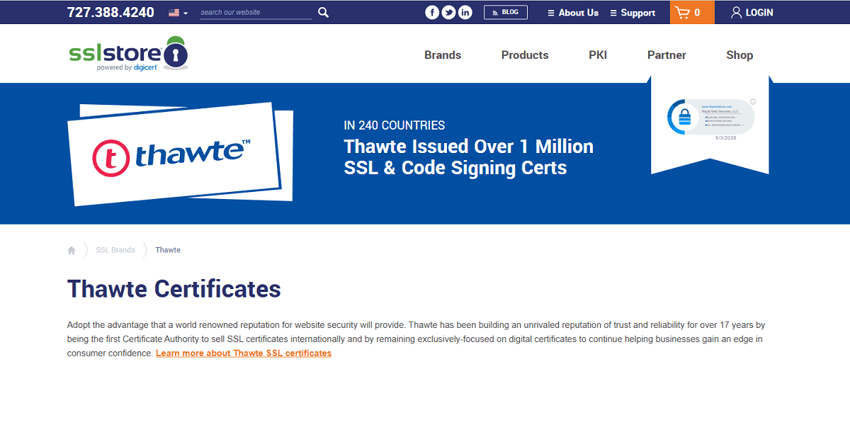 Thawte SSL Provider
