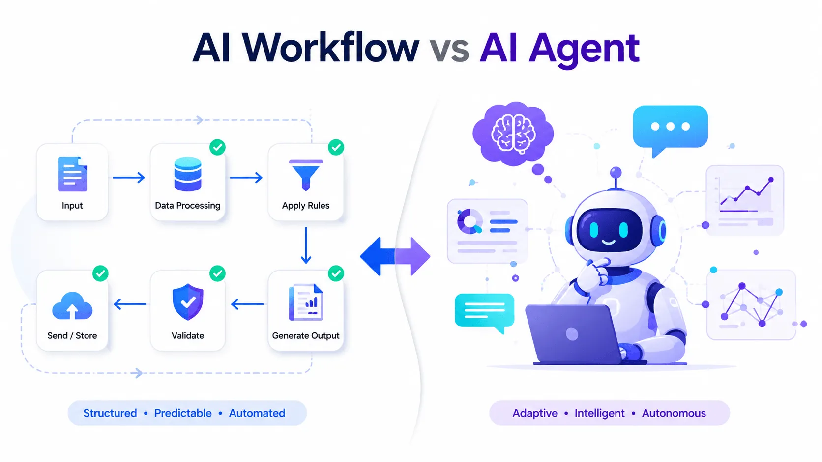 AI Workflow vs AI Agent AI Workflow vs AI Agent